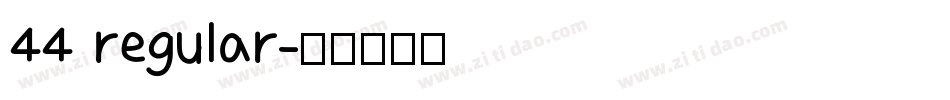 44 regular字体转换
